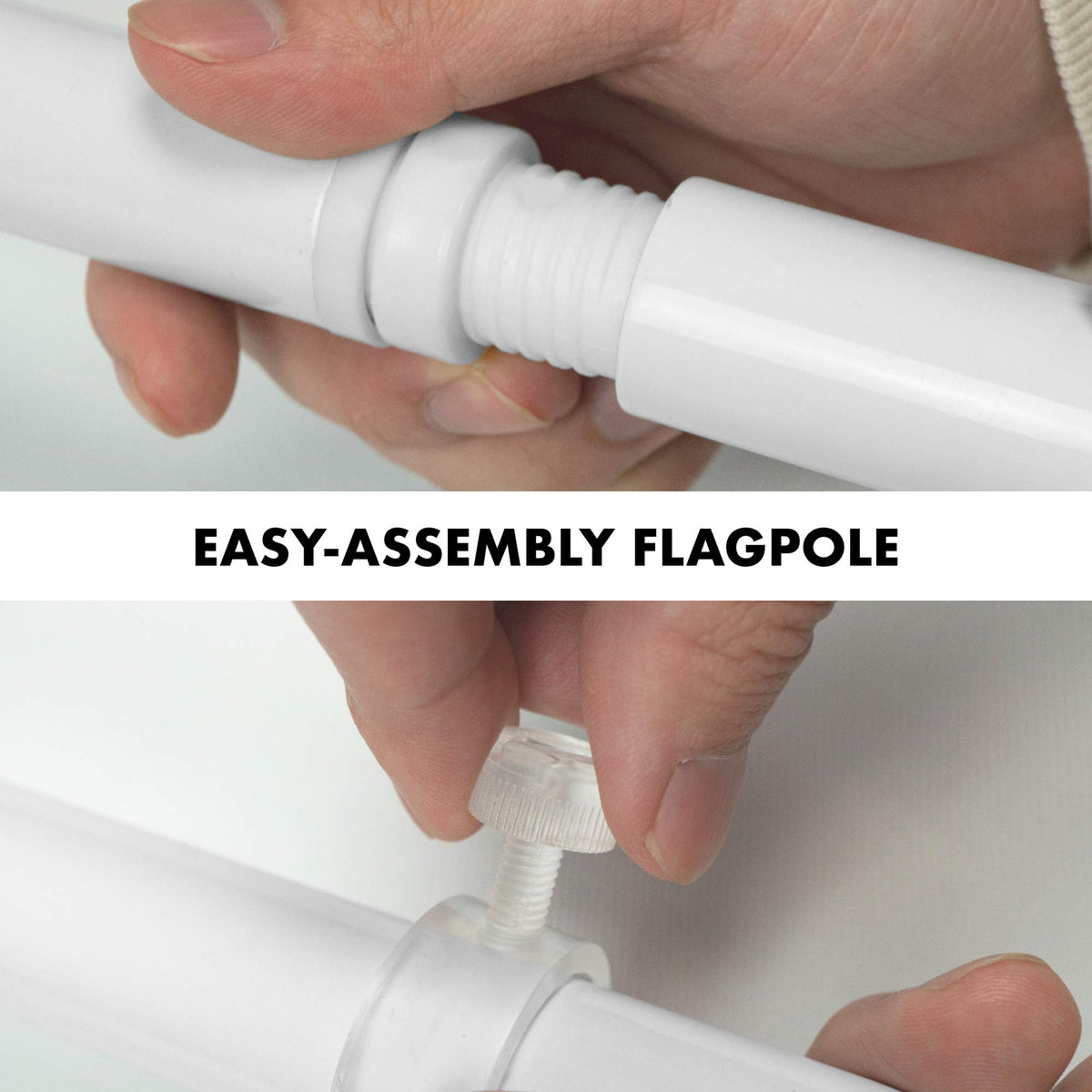 G128 multi-use flagpole works with sleeve or grommet flags up to six feet