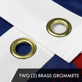G128 Ohio State Flag embroidery detail shows precision stitching and quality.