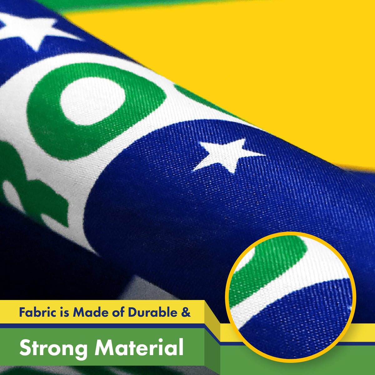 G128 flag is suitable for both outdoor weather and indoor displays.