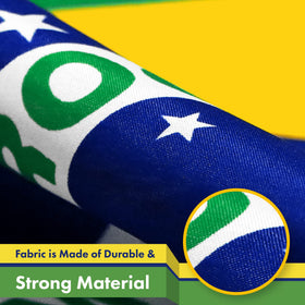 G128 flag is suitable for both outdoor weather and indoor displays.