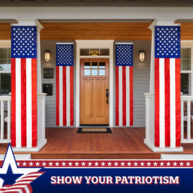 G128 ready-to-hang bunting for Memorial Day and the 4th.