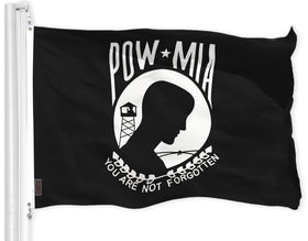 G128 POW MIA flag, 3x5ft, outdoor-ready with vibrant colors.