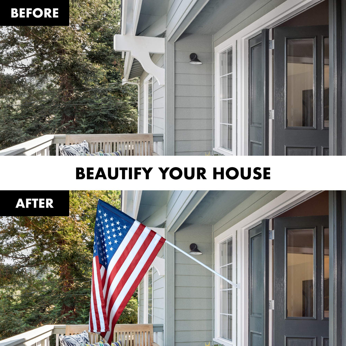 G128 rust-resistant aluminum construction withstands outdoor weather.