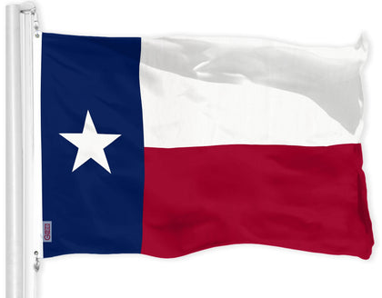 G128 Texas flag 3x5 with LiteWeave 150D for indoor or outdoor use.