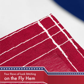 G128 flag suitable for indoor and outdoor displays.