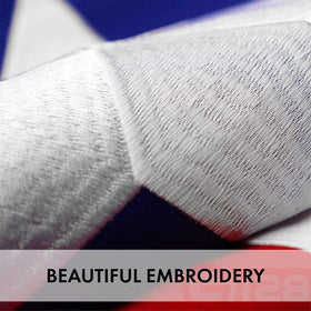 G128 Texas flag reinforced fly end for increased lifespan.