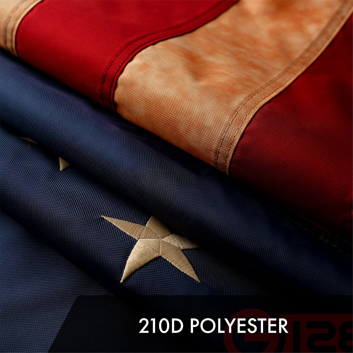 G128 ToughWeave Pro Series 420D polyester flag heading adds durability