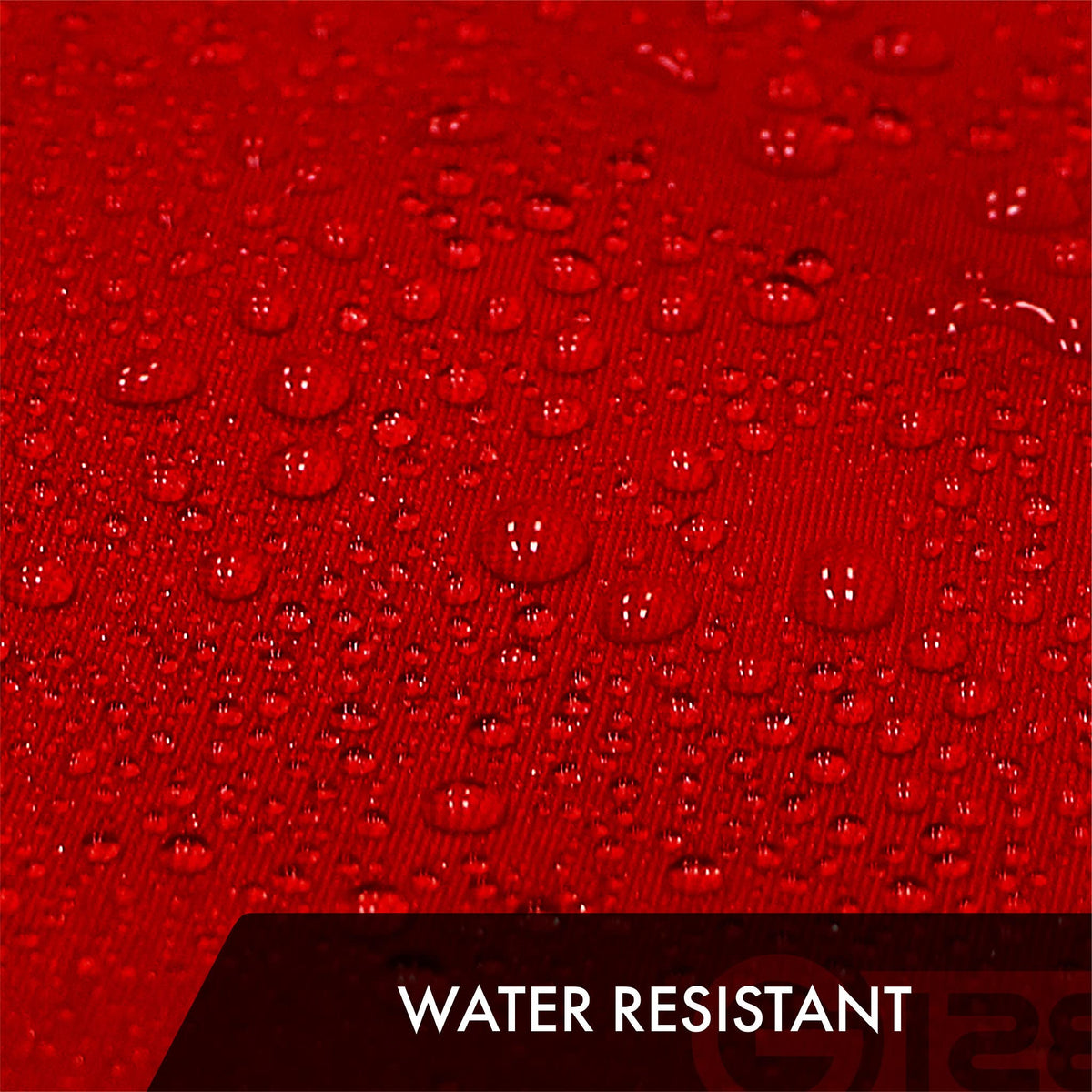 G128 toughweave-series label: modern flag with durable construction.