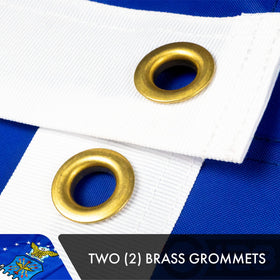 G128 US Air Force Flag double-sided embroidery is readable from both sides.