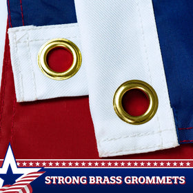 G128 vertical pulldown bunting ready for indoor or outdoor patriotic displays.