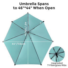G4Free chair umbrella tilt adjustment for optimal sun angle
