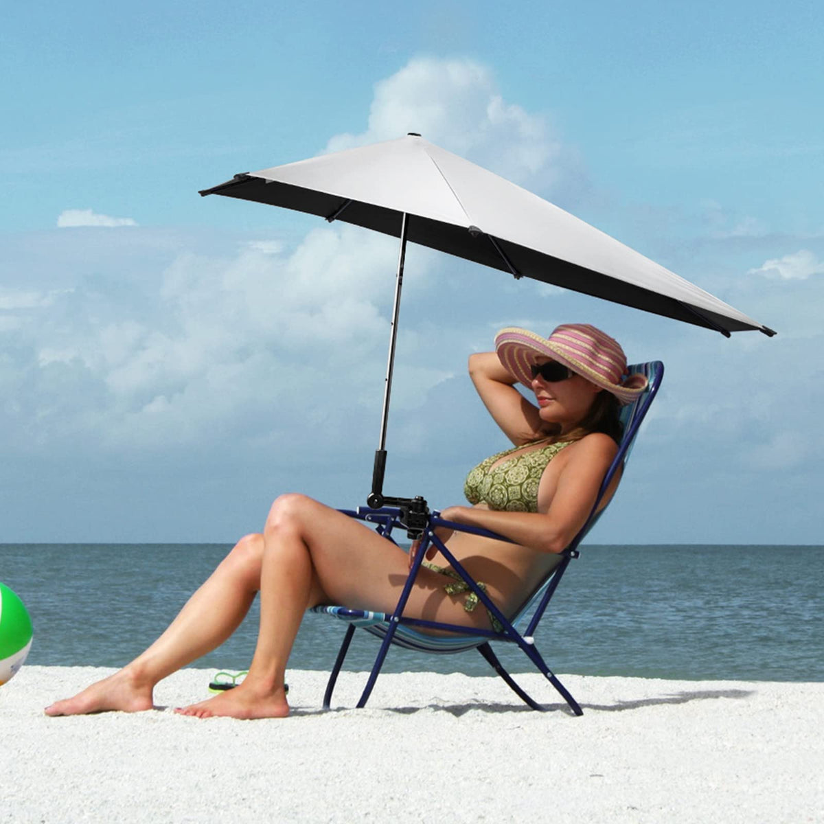 G4Free UPF50+ umbrella backed by a one-year warranty
