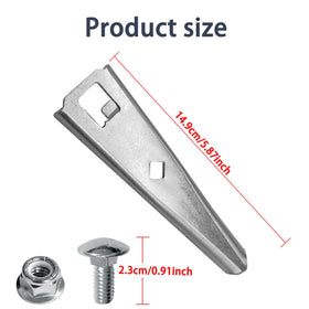 Gabasinover bolts and nuts included for secure aerator knife assembly