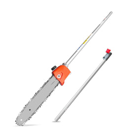 Gabasinover pole saw attachment ready for easier pruning on tall trees.