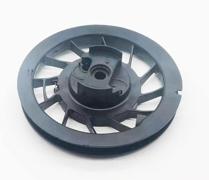 Gabasinover recoil pulley for reliable engine start and smooth recoil action