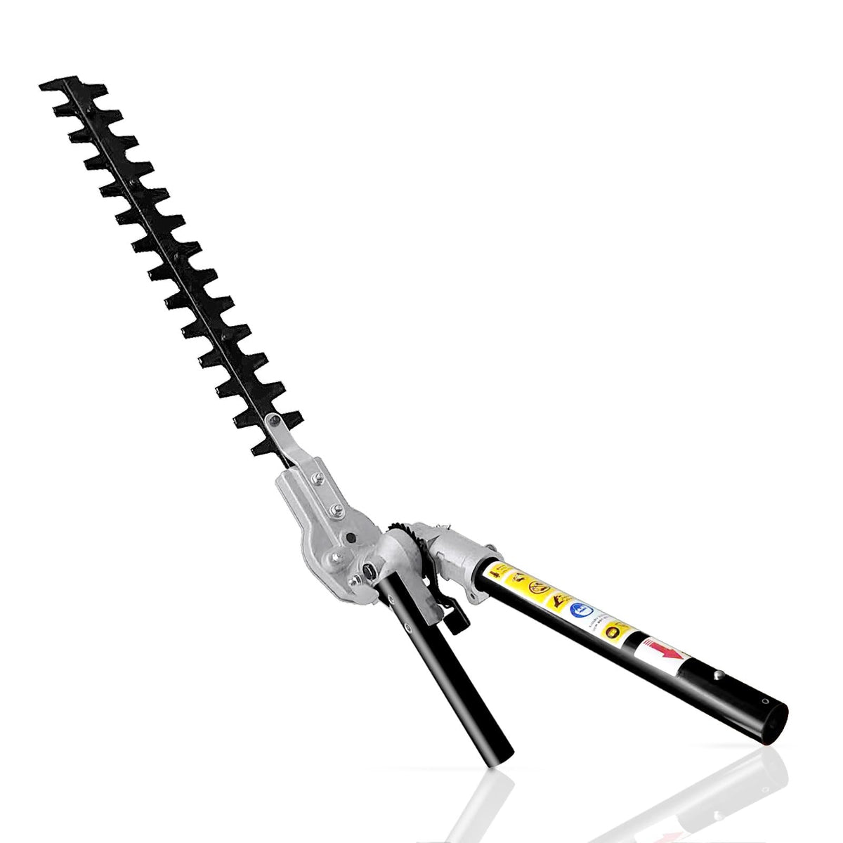 Gabasinover universal hedge trimmer attachment shown boxed for easy yard maintenance.