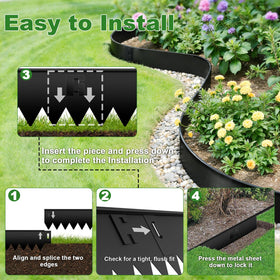Gabviem anti-rust black steel finish maintains sleek look over seasons.