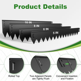 Gabviem edging gloves included improve safe handling during installation.