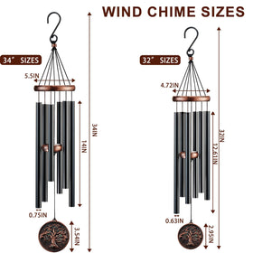 Gabzart wind chimes use durable aluminum tubes for lasting outdoor sound.