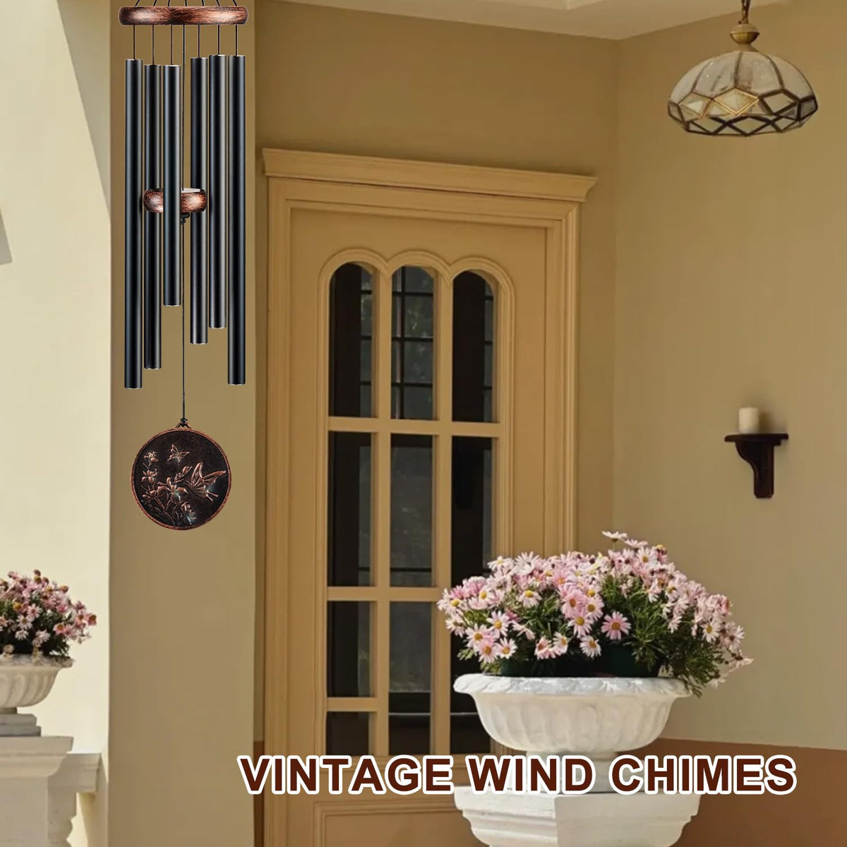 Gabzart hummingbird-symbol windchime embodies energy and resilience