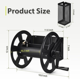 GADFISH hose reel brass fittings ensure smooth water flow and reliable connections.