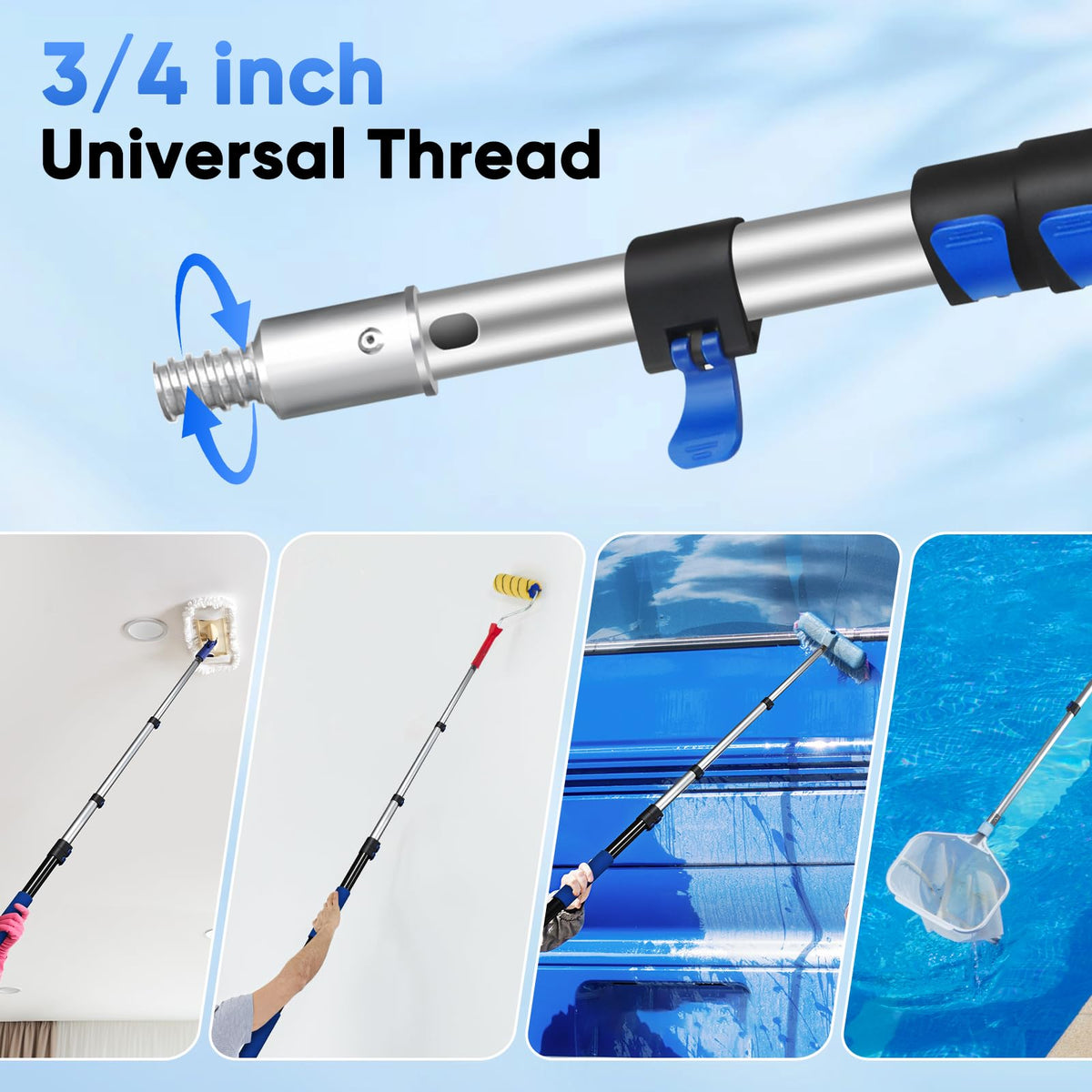 GADFISH 3/4 inch head enables use with multiple tools.