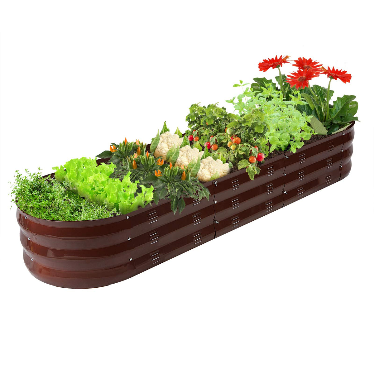 GADI metal planter box ideal for productive vegetable and flowering beds