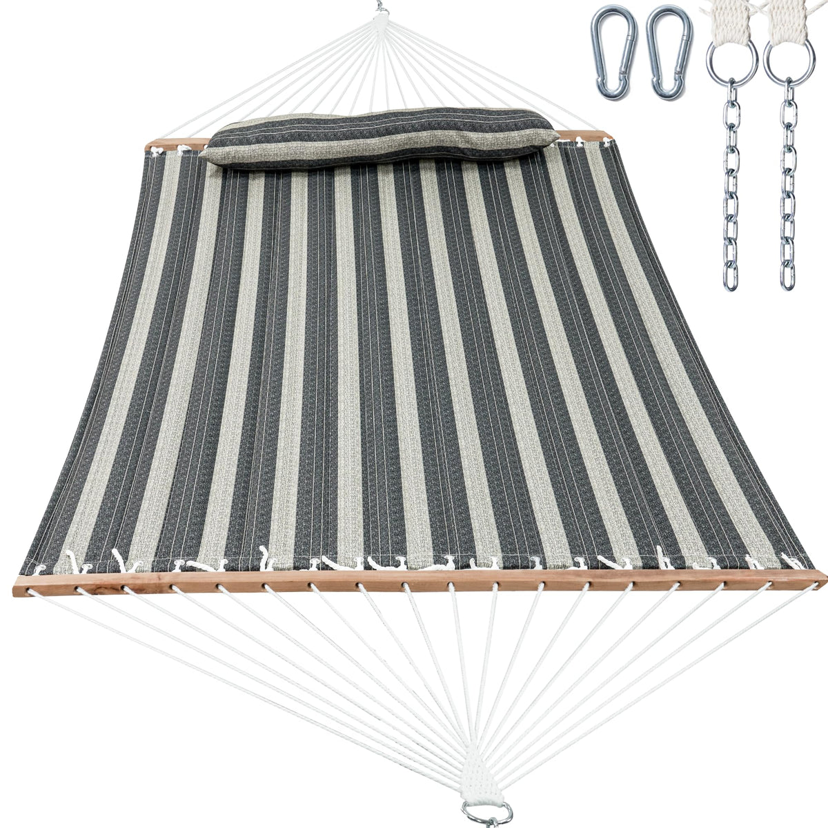 Gafete hammock 2-person quilted fabric for cozy outdoor lounging