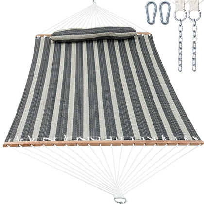 Gafete hammock 2-person quilted fabric for cozy outdoor lounging