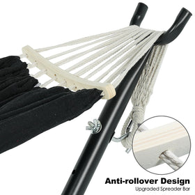 GAFETE hammock with anti-rollover bar for stable lounging