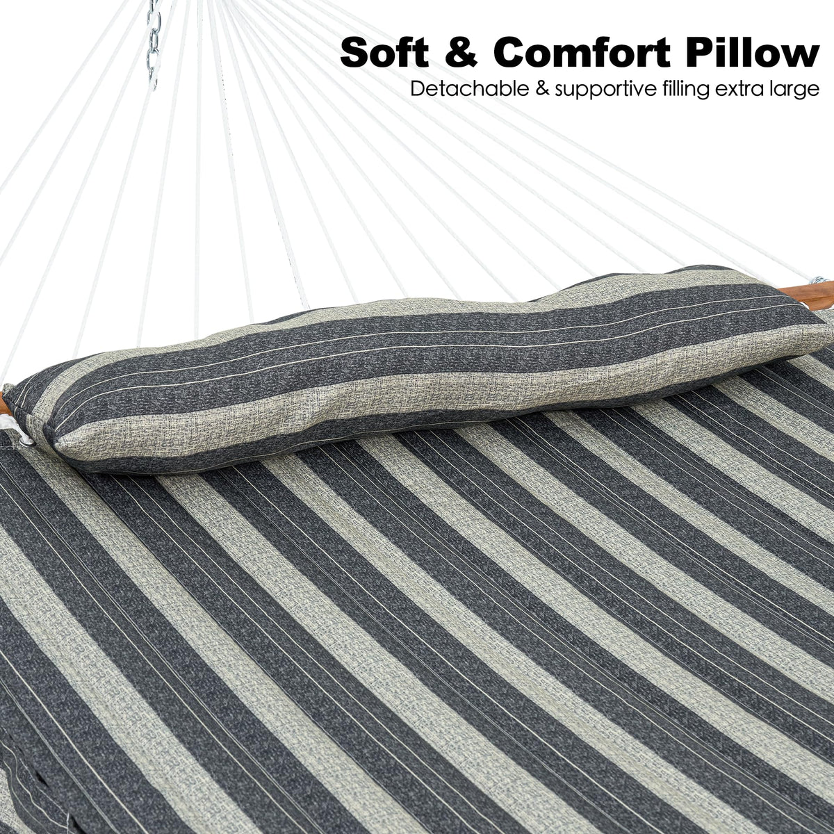 Gafete hammock removable pillow for customizable comfort outdoors