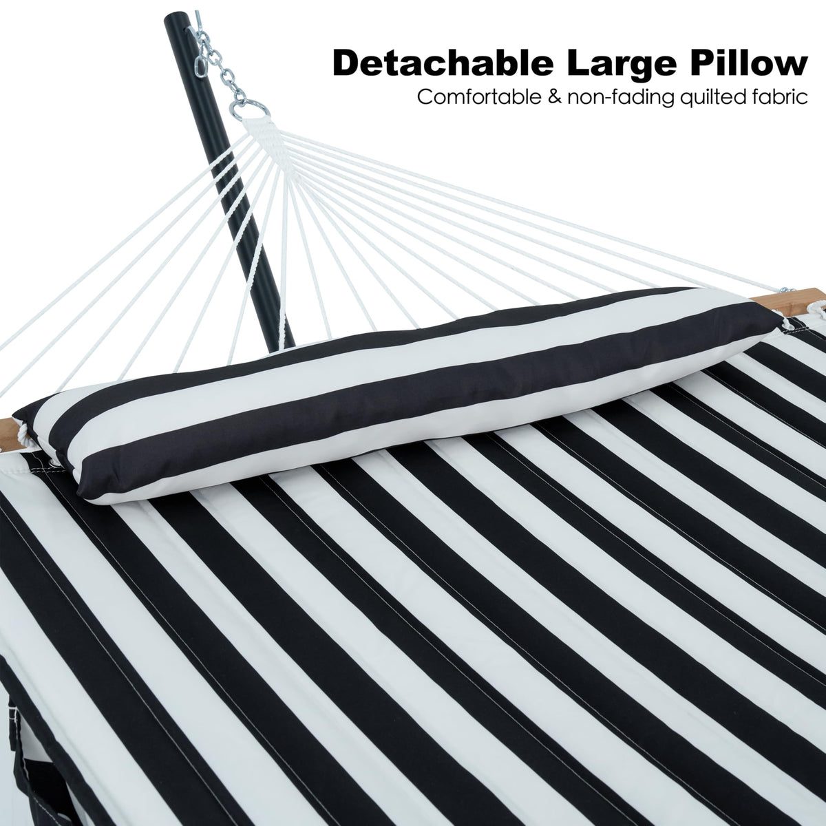Gafete hammock two-person relaxation offers shared comfort with durable quilted fabric.