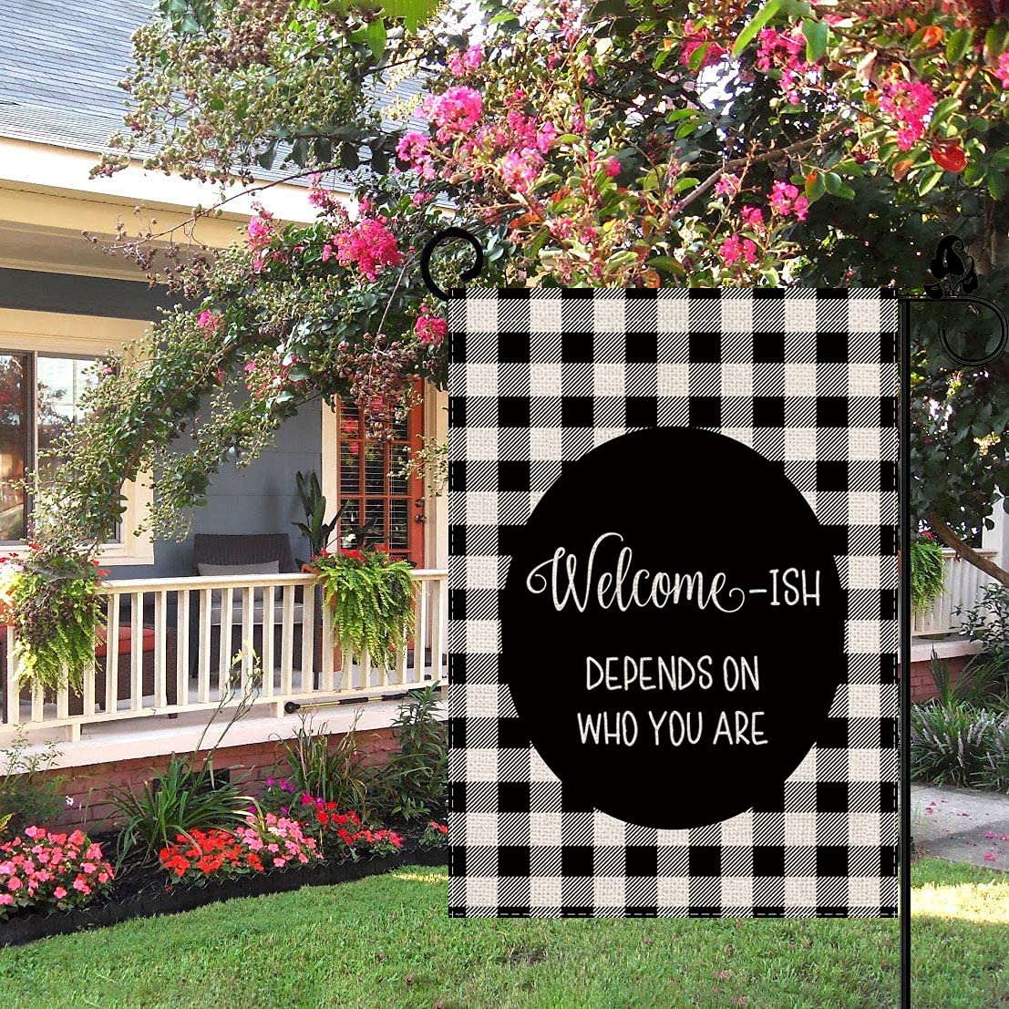 GAGEC farmhouse decor flag adds rustic warmth to entryways and porches