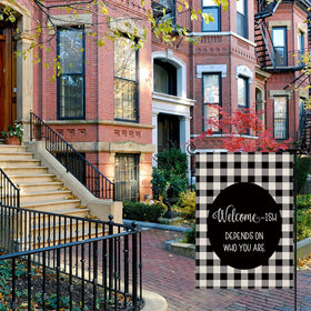 GAGEC outdoor flag enhances garden or patio decor with welcoming charm