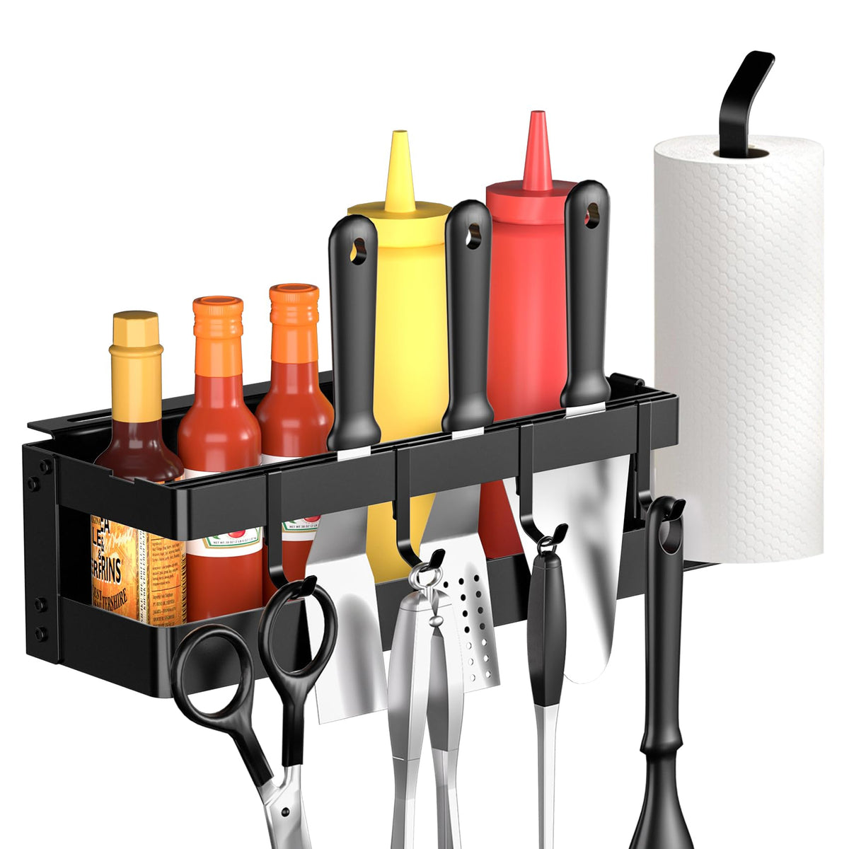 GAGUIUP griddle caddy front view keeps utensils within easy reach
