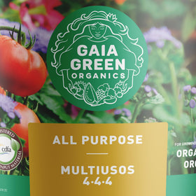 Gaia Green All Purpose Soil Supplement granulated form designed for slow release feeding