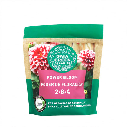 Gaia Green Power Bloom packaging shows the 500 g pouch.