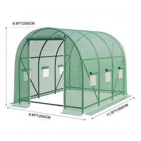 Gaildon greenhouse side view showing spacious walk-in design for easy access