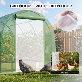 Gaildon greenhouse ventilated windows emphasizing airflow for plant health