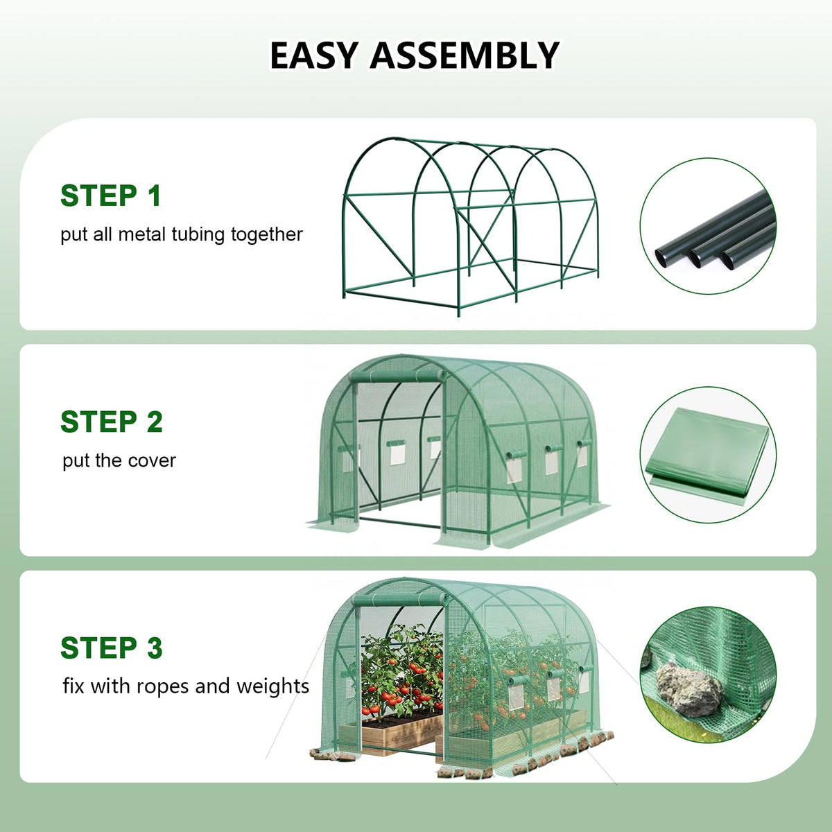 Gaildon 140g PE cover protecting plants from frost and weather
