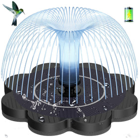 GAIZERL solar fountain with glass panel offers efficient energy absorption and stable water flow.
