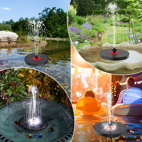 GAIZERL 2200mAh backup battery powers fountain and lights without wiring.