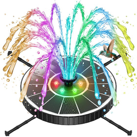 GAIZERL solar fountain with three adjustable spray heights for customizable display