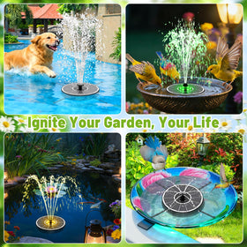 GAIZERL solar fountain filter sponges reduce debris for smooth performance