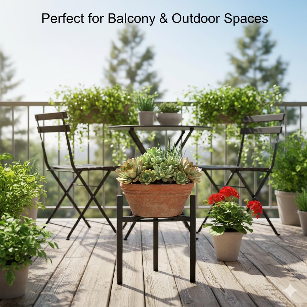 Gajavo space-saving design elevates plants on corners for better display.