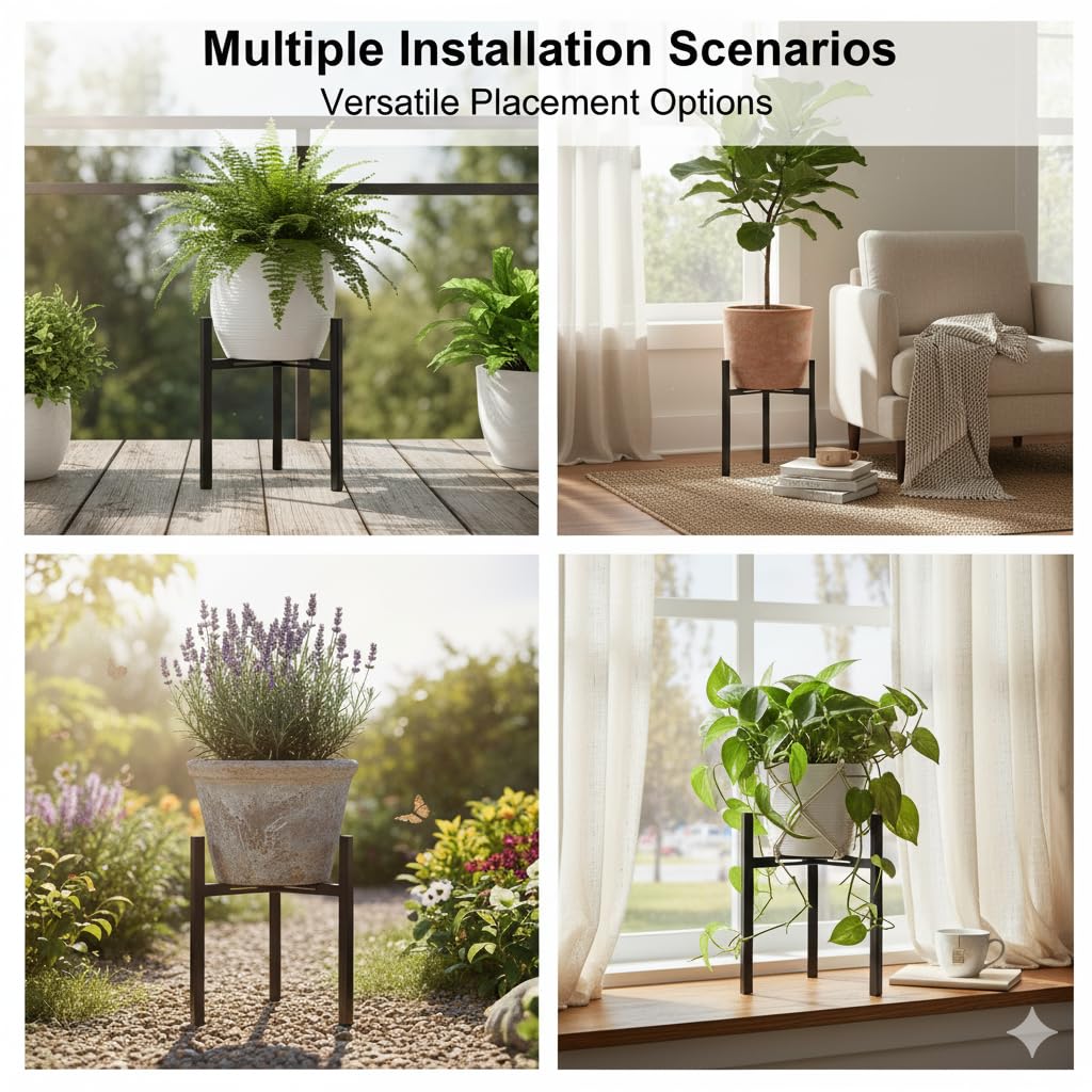 Gajavo stable platform minimizes wobble for heavy pots.