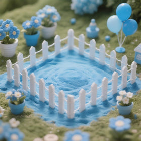 GALAOMA fence for Christmas dioramas and gingerbread houses