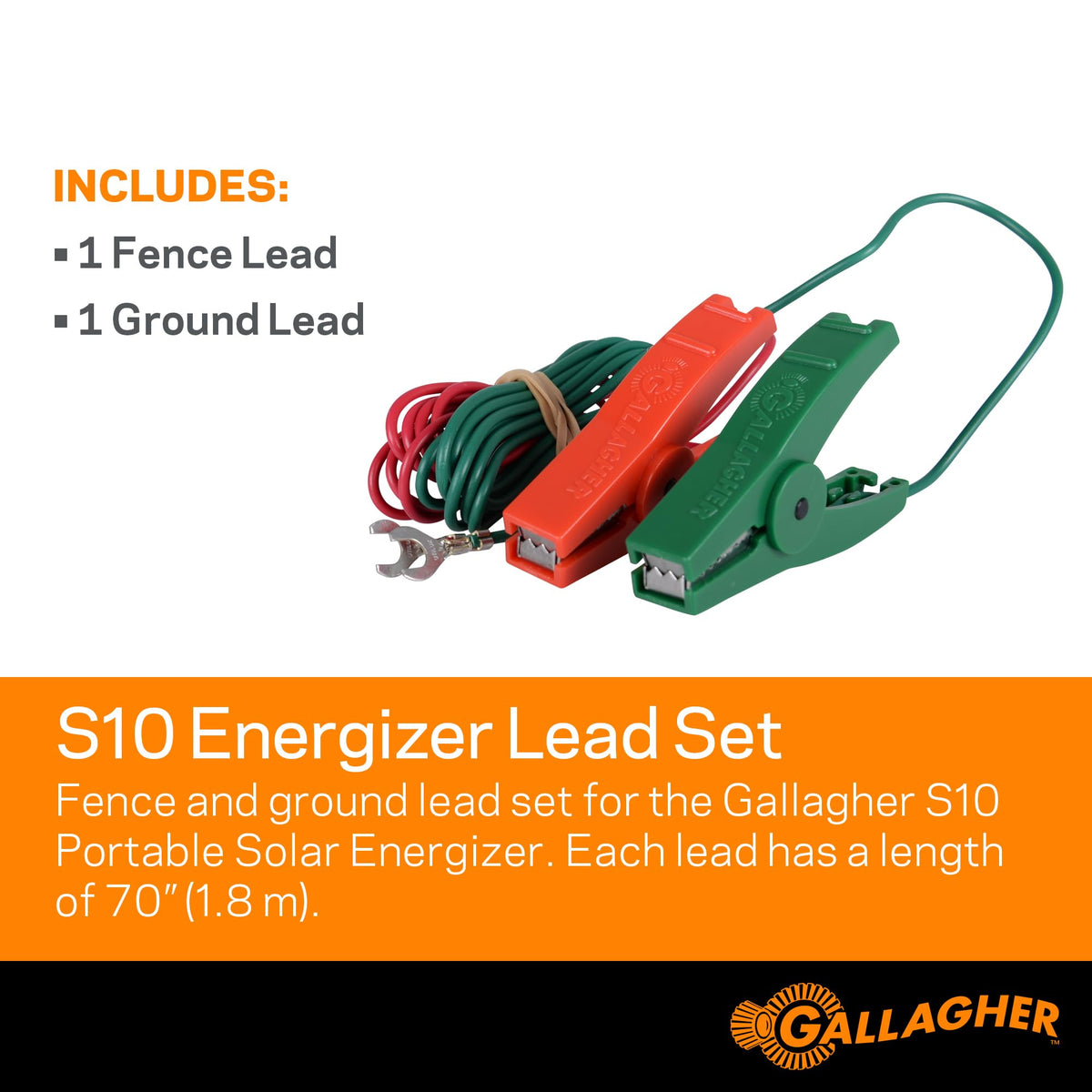 Gallagher leadset installation demonstrates two-step setup between energizer and fence.