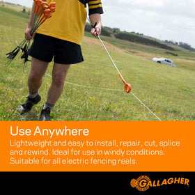 Gallagher Turbo Wire easy install and splice aids quick fence configuration