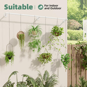 Galood plant hanger mounted on ceiling or wall for indoor display